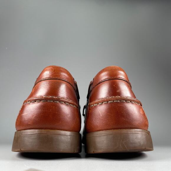 G.H. Bass & Co Seapoint Men\'s 12 M Brown Leather Slip On Casual Boat Shoe Casual main image 6